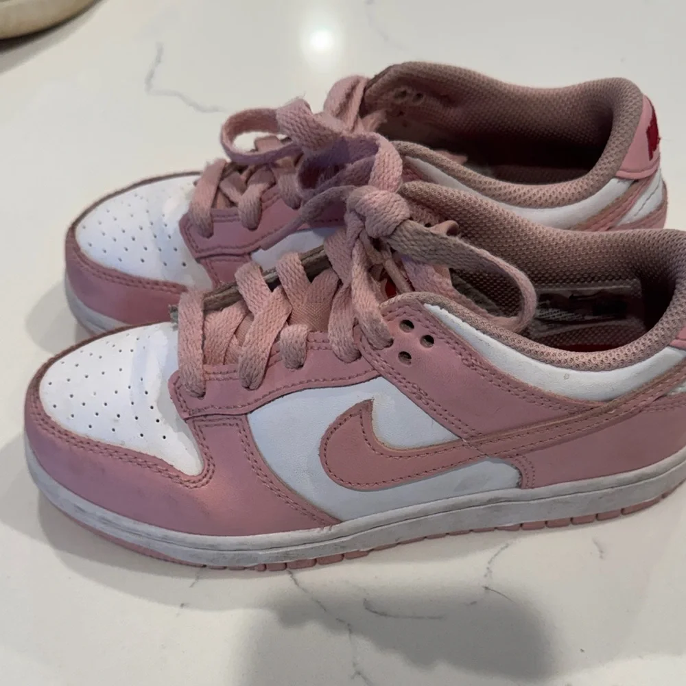 Nike Kids Pink and White Sneakers - Picture 1 of 5